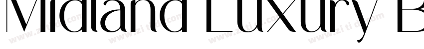 Midland Luxury Bold字体转换